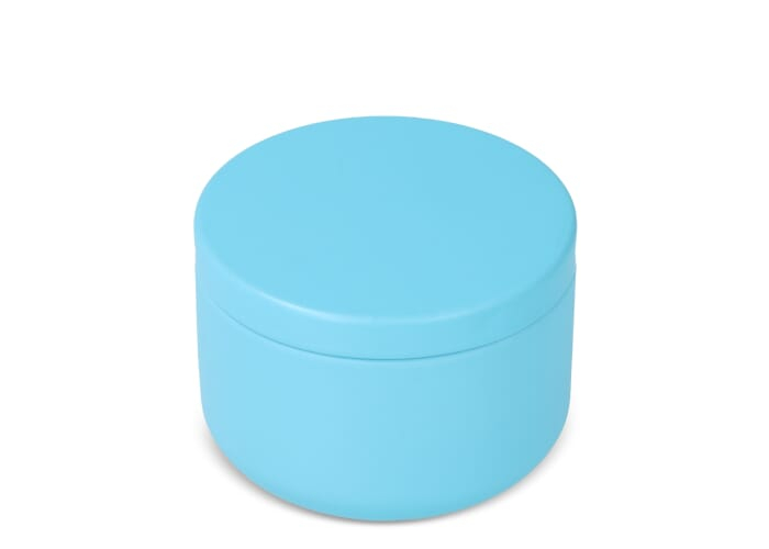 Lipbalm en boîte aluminium recyclé personnalisable Bleu clair